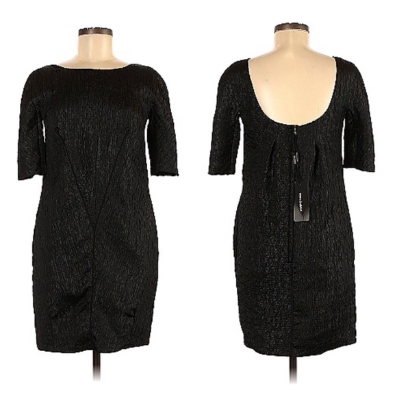 🆕DOLCE & GABBANA A-line Cracked Fabric Mini Dress - Picture 1 of 14